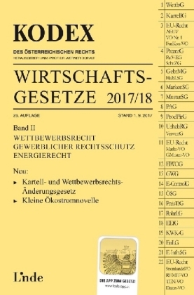 KODEX Wirtschaftsgesetze Band II 2017/18