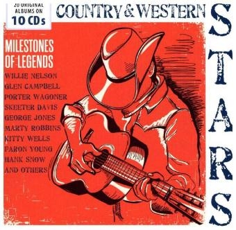 Country & Western Stars - Milestones Of Legends, 10 Audio-CDs -  Various