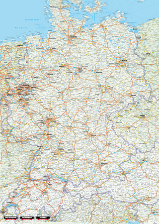 Geschenkpapier Deutschland-Österreich-Schweiz