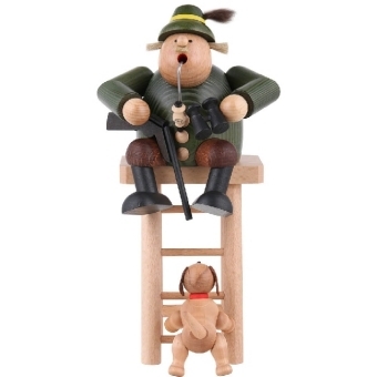 Erzgebirge R&auml;ucherm&auml;nnchen J&auml;ger auf Hochsitz