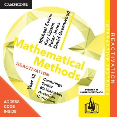 CSM AC Mathematical Methods Year 12 Reactivation (Card) - Michael Evans, David Greenwood, Kay Lipson, Peter Jones,  Cambridge HOTmaths