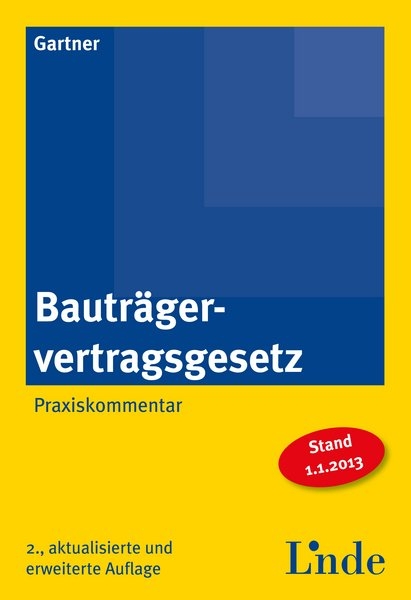 Bautr&auml;gervertragsgesetz - Herbert Gartner