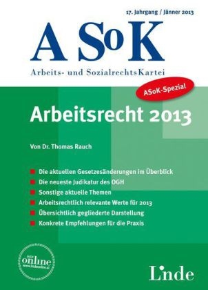ASoK-Spezial Arbeitsrecht 2013 - Thomas Rauch