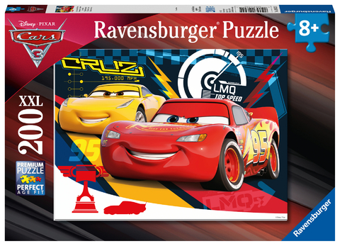 Ravensburger Kinderpuzzle - 12625 Quietschende Reifen - Disney Cars-Puzzle f&uuml;r Kinder ab 8 Jahren, mit 200 Teilen im XXL-Format