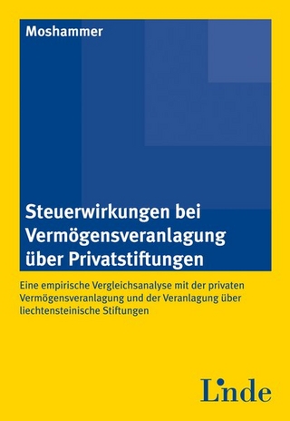 Steuerwirkungen bei Vermögensveranlagung über Privatstiftungen