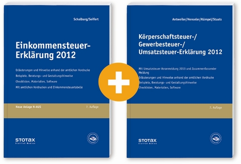 Einkommensteuer-Erkl&auml;rung 2012 + K&ouml;rperschaftsteuer-/Gewerbesteuer-/Umsatzsteuer-Erkl&auml;rung 2012 (Kombiprodukt) - Martin Schalburg, Michael Seifert, Paul Ulrich Antweiler, Frank Henseler, Andreas K&uuml;mpel, Annette Staats