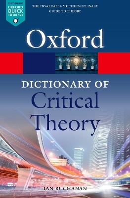 A Dictionary of Critical Theory - Ian Buchanan