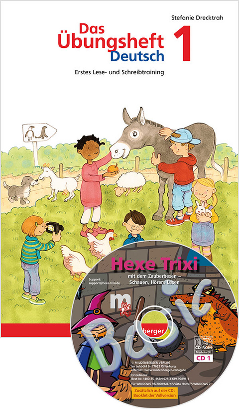 Das &Uuml;bungsheft Deutsch / Das &Uuml;bungsheft Deutsch 1, mit CD-ROM Hexe Trixi Basic 1 - Stefanie Drecktrah