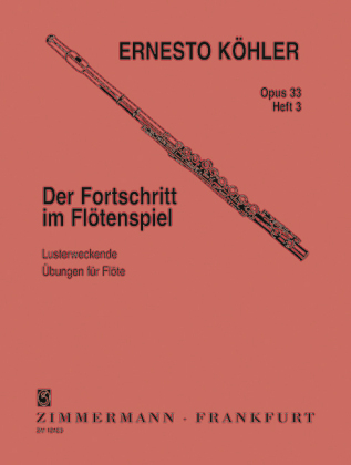 Der Fortschritt im Flötenspiel op. 33, für Flöte solo. H.3