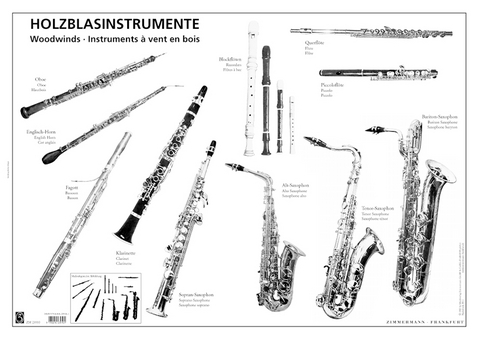 Holzblasinstrumente (Poster)