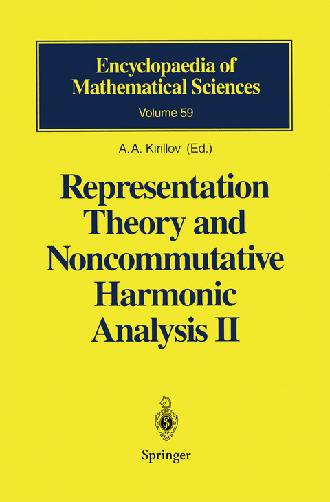 Representation Theory and Noncommutative Harmonic Analysis II - 