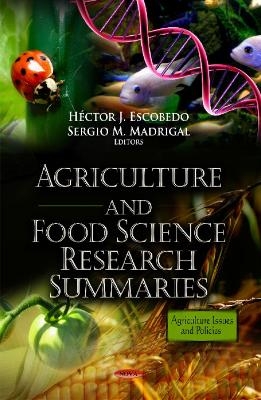 Agriculture & Food Science Research Summaries - 
