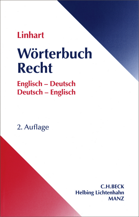 W&ouml;rterbuch Recht Englisch-Deutsch / Deutsch-Englisch - Karin Linhart