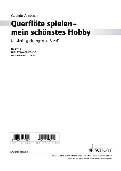 Querfl&ouml;te spielen - mein sch&ouml;nstes Hobby - Cathrin Ambach