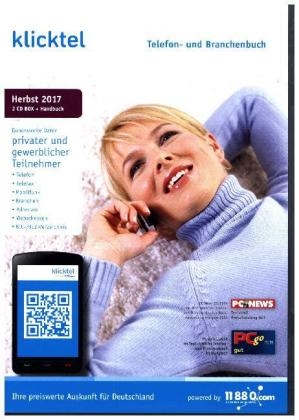 klickTel Telefon- und Branchenbuch Herbst 2017, 2 CD-ROMs.