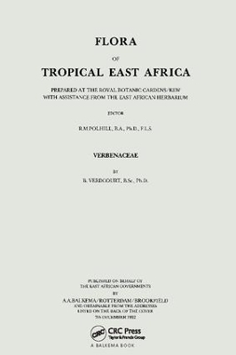 Flora of Tropical East Africa - Verbenaceae (1992) - B Verdcourt