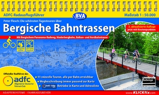 ADFC-Radausflugsführer Bergische Bahntrassen 1:50.000 praktische Spiralbindung, reiß- und wetterfest, GPS-Track Download