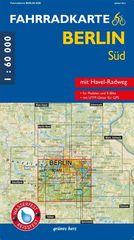 Fahrradkarte Berlin S&uuml;d