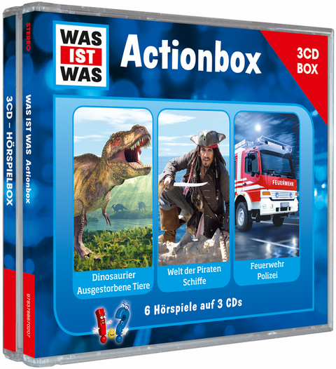 WAS IST WAS 3-CD-H&ouml;rspielbox. Actionbox - Dr. Manfred Baur, Matthias Falk