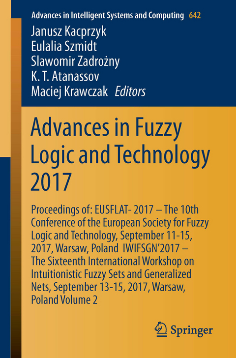 Advances in Fuzzy Logic and Technology 2017 - 