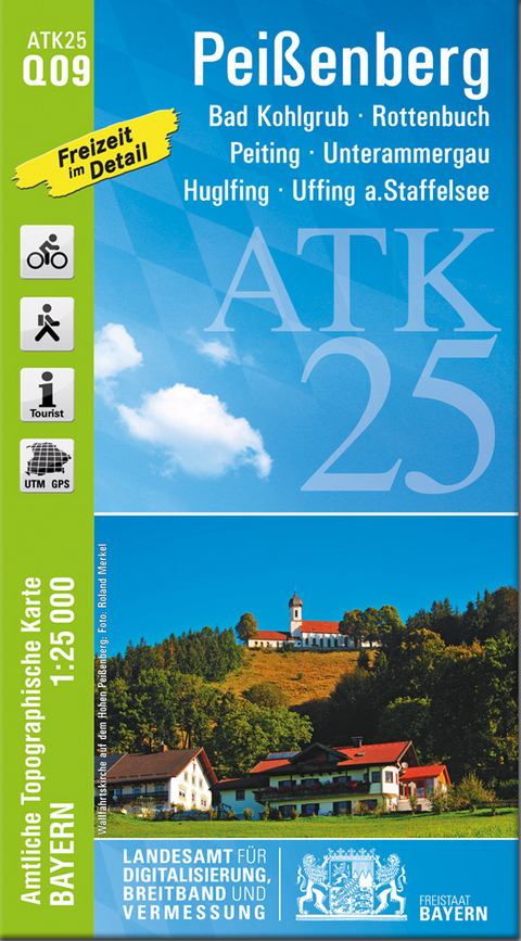 ATK25-Q09 Pei&szlig;enberg (Amtliche Topographische Karte 1:25000)