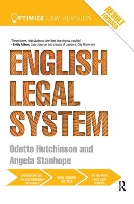 Optimize English Legal System - Angela Stanhope, Odette Hutchinson