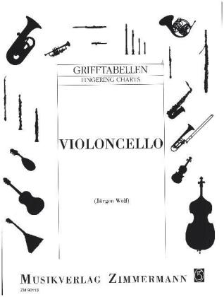Grifftabelle für Violoncello