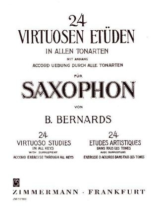 24 virtuose Etüden in allen Tonarten mit Anhang, Saxophon - Bernhard Kutsch