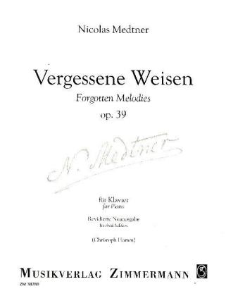 Vergessene Weisen op. 39, Klavier - Nikolaj Medtner