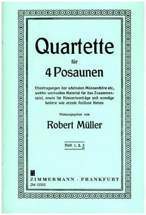 Ausgewählte Quartette, 4 Posaunen, Stimmensatz. H.3