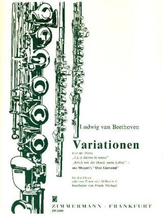 Variationen &uuml;ber das Thema "Reich mir die Hand, mein Leben", 3 Fl&ouml;ten oder 2 Fl&ouml;ten und Altfl&ouml;te in G - Ludwig van Beethoven