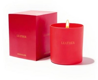 Leather Library Candle