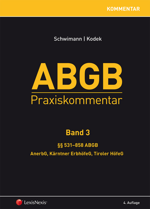 ABGB Praxiskommentar - Band 3 - 