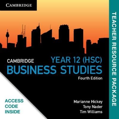 Cambridge HSC Business Studies Teacher Resource (Card) - Marianne Hickey, Tony Nader, Tim Williams