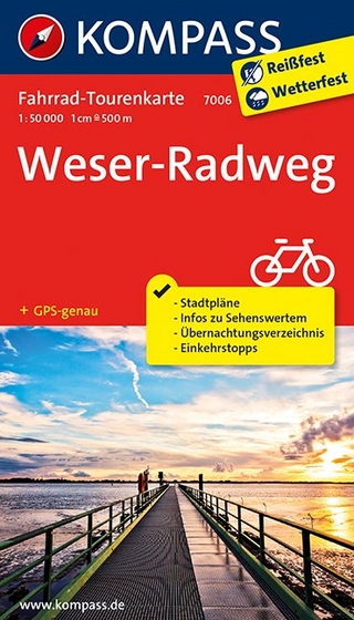 Fahrrad-Tourenkarte Weserradweg