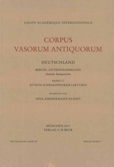 Corpus Vasorum Antiquorum Deutschland / Corpus Vasorum Antiquorum Deutschland Bd. 102: Berlin Band 17