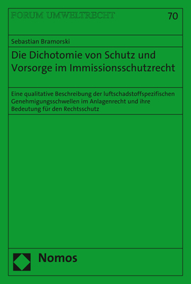 Die Dichotomie von Schutz und Vorsorge im Immissionsschutzrecht