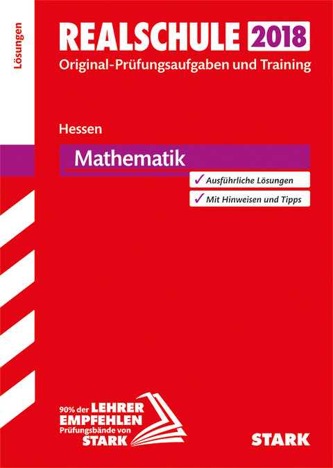 L&ouml;sungen zu Original-Pr&uuml;fungen und Training Realschule - Mathematik - Hessen