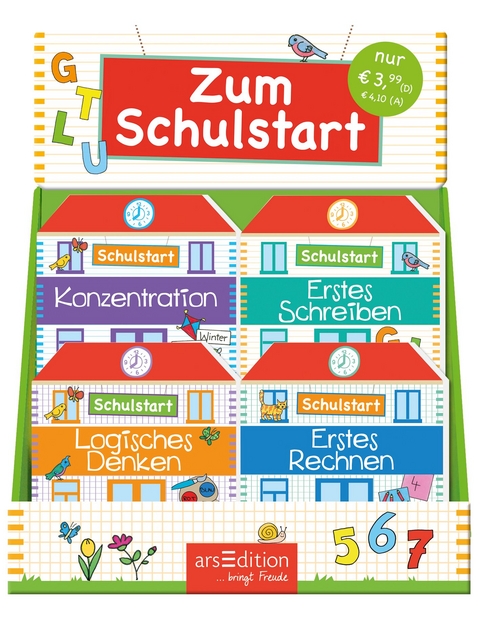 Display Schulstart-Bl&ouml;cke