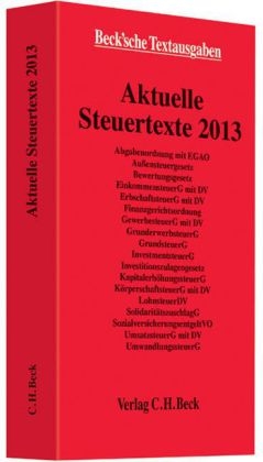 Aktuelle Steuertexte 2013
