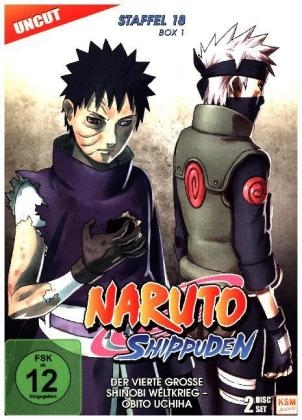 Naruto Shippuden - Der vierte große Shinobi Weltkrieg - Obito Uchiha. Staffel.18.1, 2 DVD