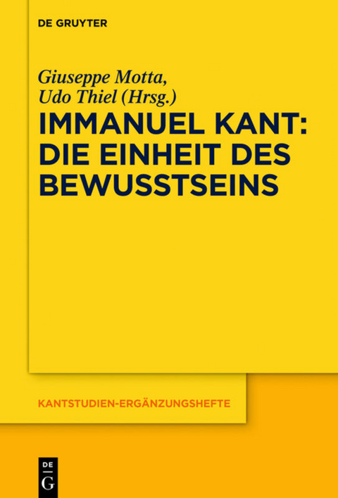 Immanuel Kant &ndash; Die Einheit des Bewusstseins - 