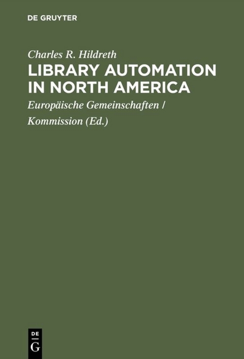 Library automation in North America - Charles R. Hildreth