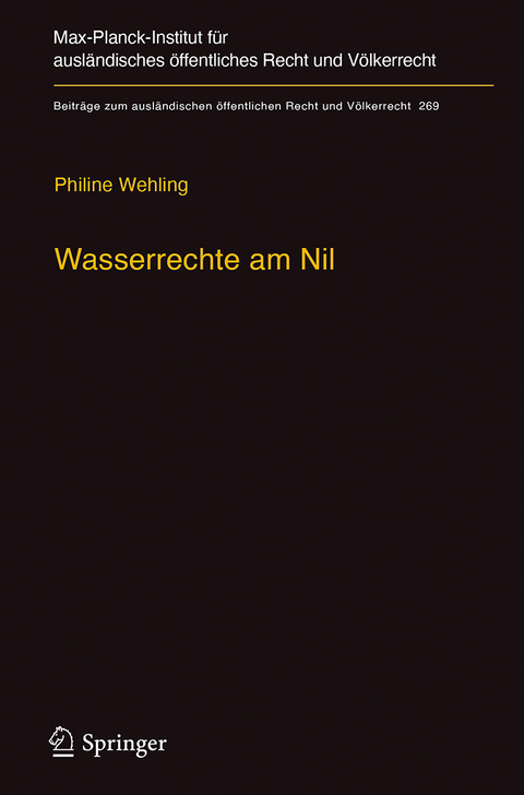 Wasserrechte am Nil - Philine Wehling