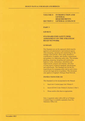 Design manual for roads and bridges