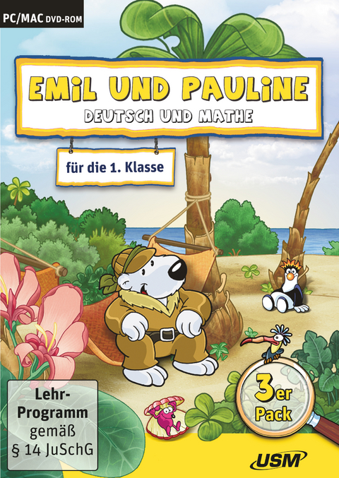 Emil und Pauline 3 in 1 Bundle - Deutsch und Mathe f&uuml;r die 1. Klasse - Almuth Bartl