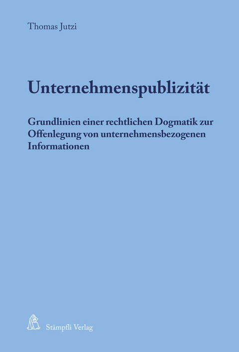 Unternehmenspublizit&auml;t - Thomas Jutzi