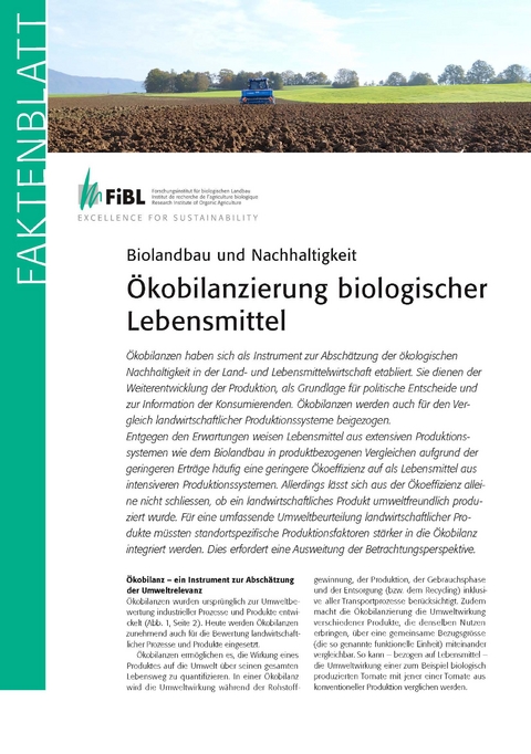 &Ouml;kobilanzierung biologischer Lebensmittel - Matthias Meier, Stefan H&ouml;rtenhuber, Christian Schader, Matthias Stolze