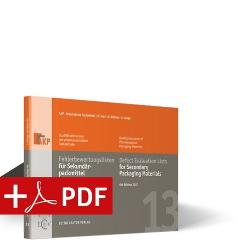 Fehlerbewertungsliste f&uuml;r Sekund&auml;rpackmittel (Buch + PDF) - Harl M., K&uuml;ttner O., Lange S.