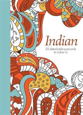 Indian: 20 detachable postcards to colour in